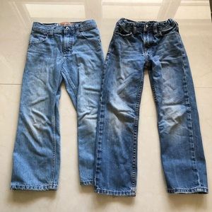 Two pairs of jeans boys 6 regular